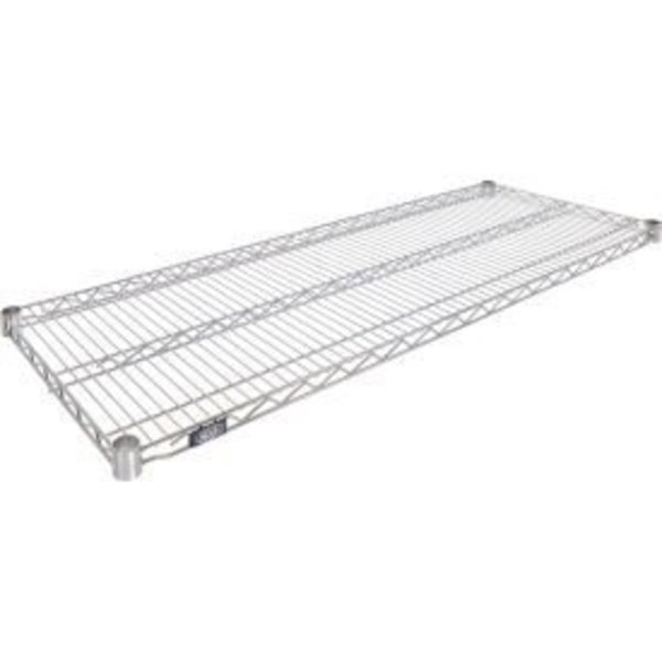 Global Equipment Nexel    Stainless Steel Wire Shelf 60 x 24 with Clips 189593B